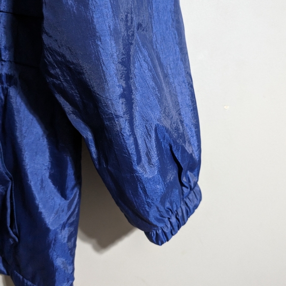 Vintage "Very Trendy" brand fleece lined windbreaker jacket with tree embroidery - Picture 7 of 11